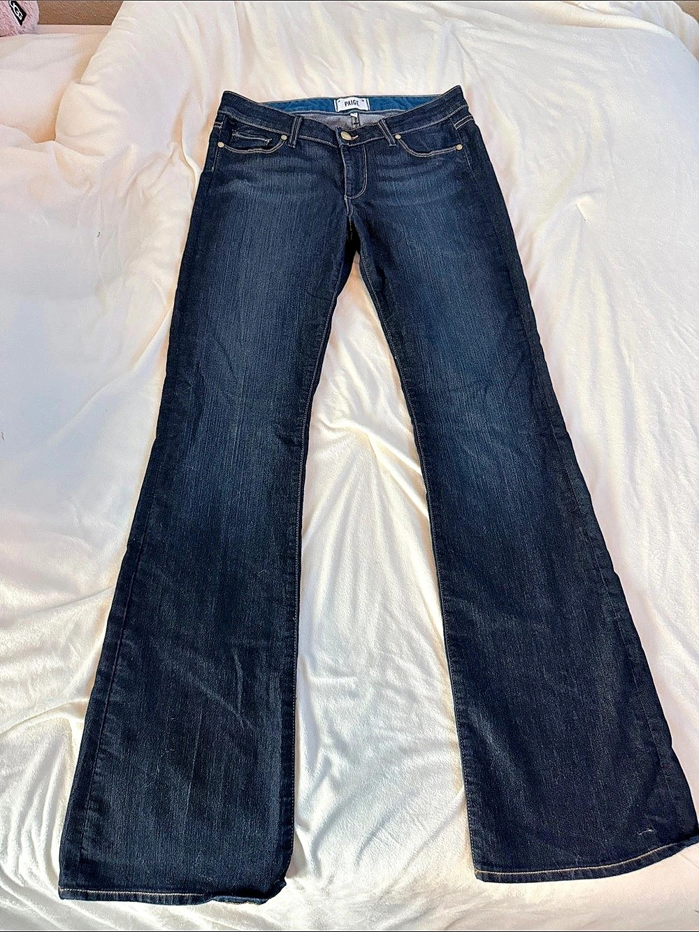 Paige Skyline Boot Bootcut Jeans in Blue Waist 30 Like New